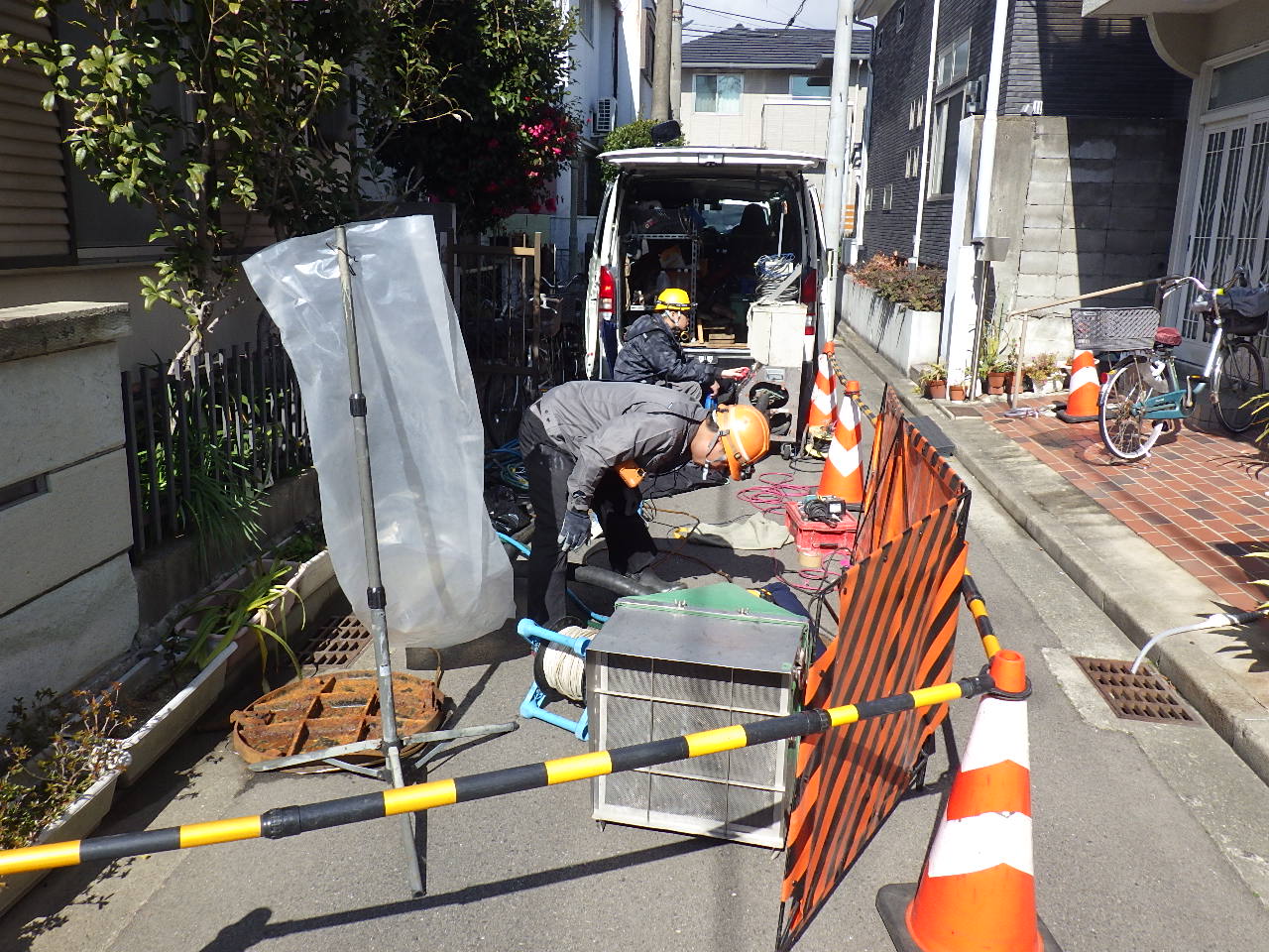下水道管渠改築（R6その3）工事 施工写真1
