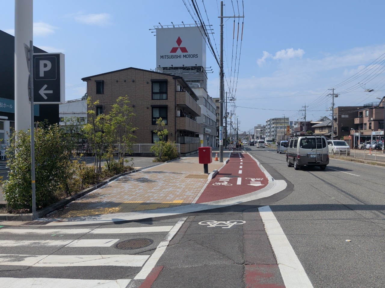 小曽根線道路改良工事 施工写真1